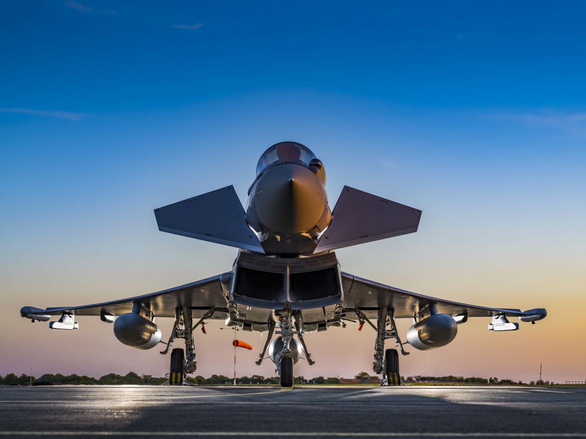 Eurofighter Typhoon on the flight line
